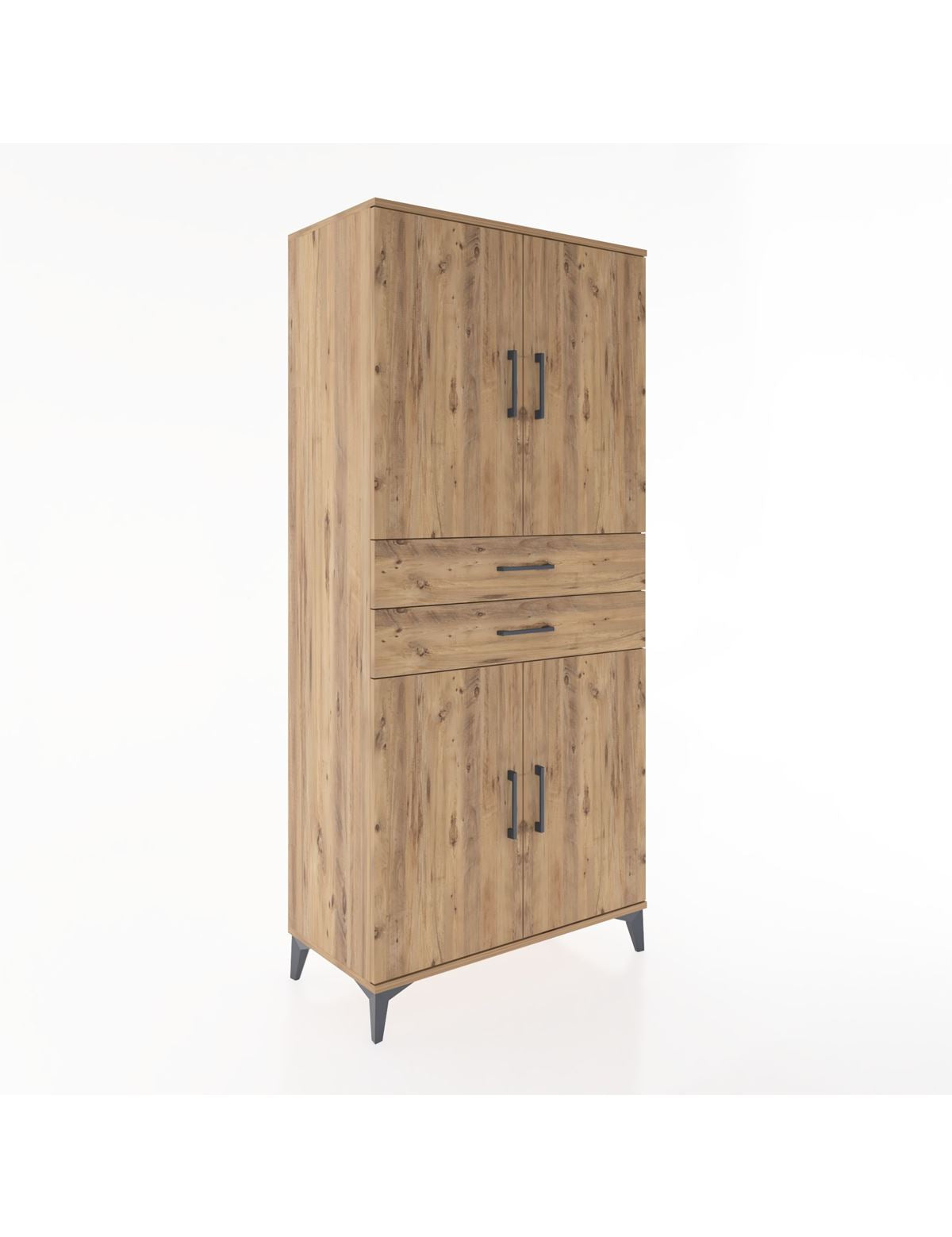 Hyperion Dolap 4 Raflı 2 Çekmeceli 4 Kapaklı 88x44x195 - S60M074V9B