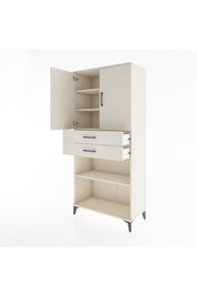 Hyperion Dolap 4 Raflı 2 Çekmeceli 2 Kapaklı 88x44x195 - S60M075V1B