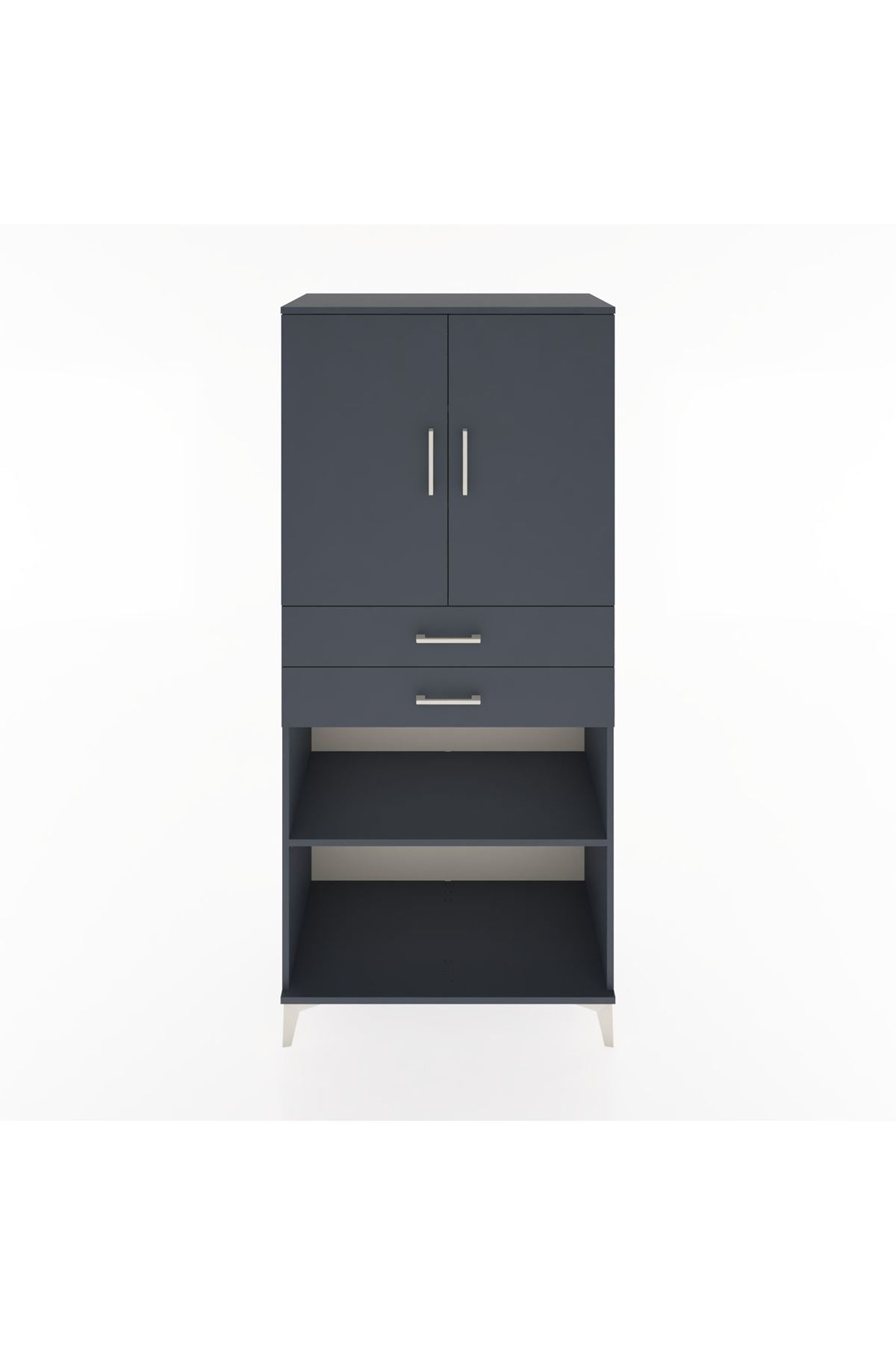 Hyperion Dolap 4 Raflı 2 Çekmeceli 2 Kapaklı 88x44x195 - S60M075V5B