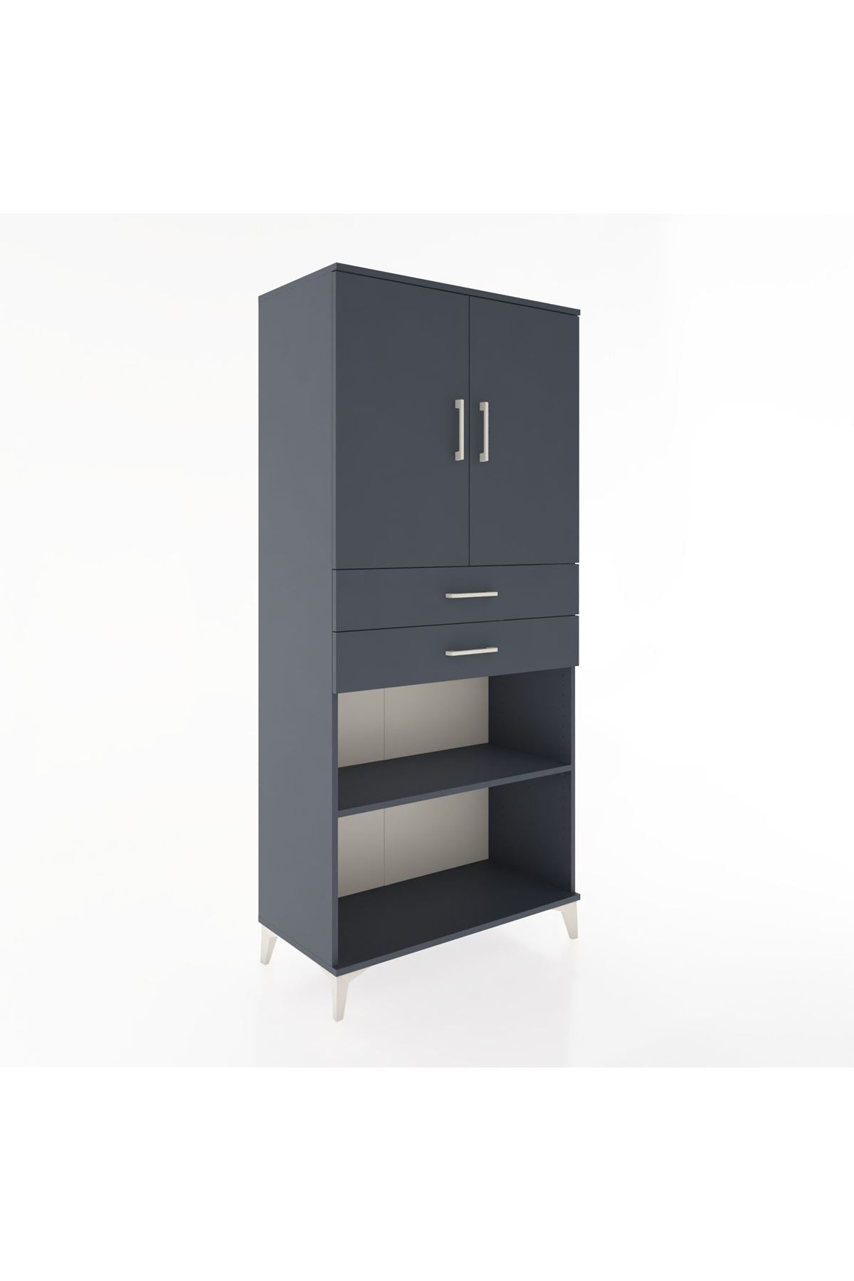 Hyperion Dolap 4 Raflı 2 Çekmeceli 2 Kapaklı 88x44x195 - S60M075V5B