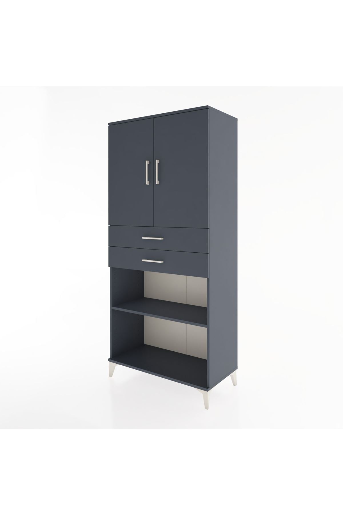 Hyperion Dolap 4 Raflı 2 Çekmeceli 2 Kapaklı 88x44x195 - S60M075V5B