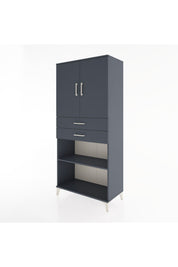 Hyperion Dolap 4 Raflı 2 Çekmeceli 2 Kapaklı 88x44x195 - S60M075V5B