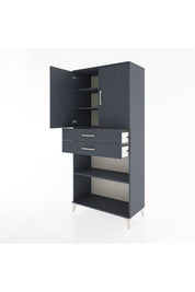 Hyperion Dolap 4 Raflı 2 Çekmeceli 2 Kapaklı 88x44x195 - S60M075V5B