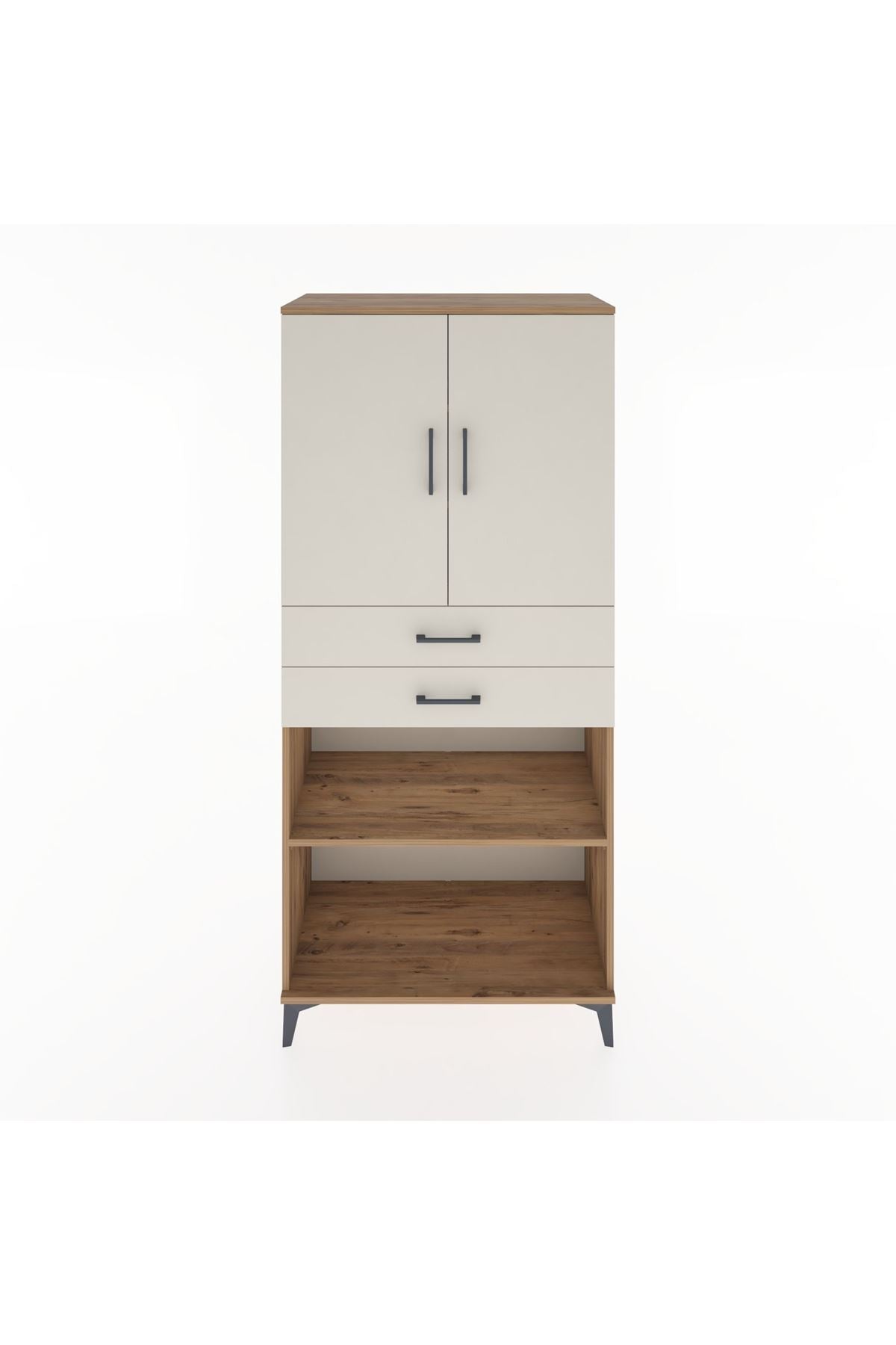 Hyperion Dolap 4 Raflı 2 Çekmeceli 2 Kapaklı 88x44x195 - S60M075V7B