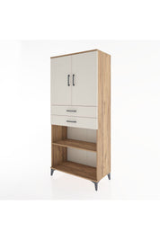 Hyperion Dolap 4 Raflı 2 Çekmeceli 2 Kapaklı 88x44x195 - S60M075V7B