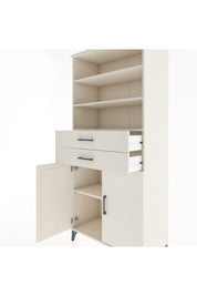 Hyperion Dolap 4 Raflı 2 Çekmeceli 2 Kapaklı 88x44x195 - S60M076V1B