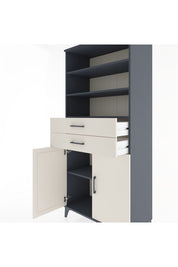 Hyperion Dolap 4 Raflı 2 Çekmeceli 2 Kapaklı 88x44x195 - S60M076V4B