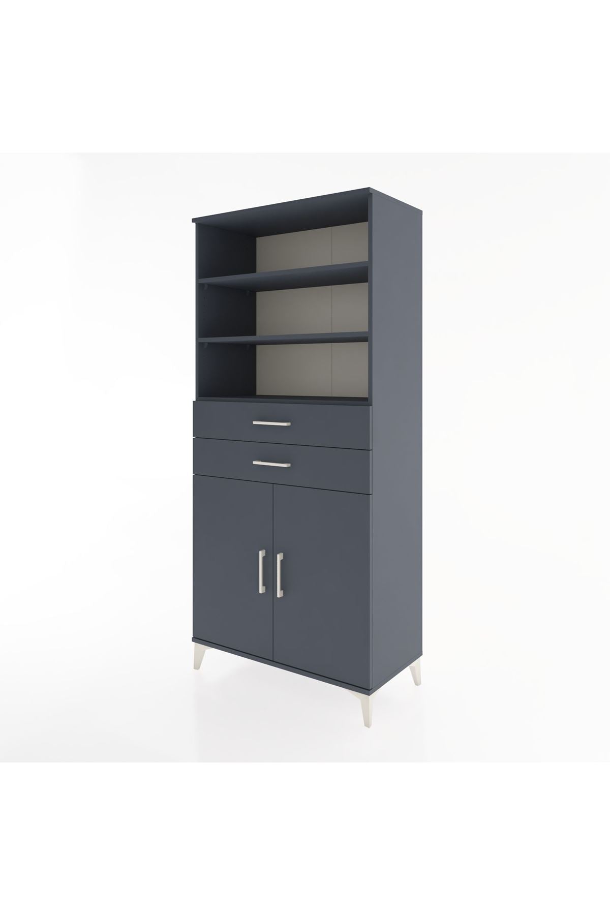 Hyperion Dolap 4 Raflı 2 Çekmeceli 2 Kapaklı 88x44x195 - S60M076V5B