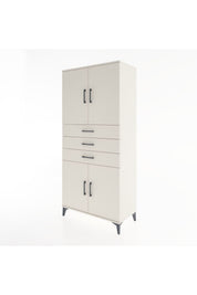 Hyperion Dolap 3 Raflı 3 Çekmeceli 4 Kapaklı 88x44x195 - S60M077V1B