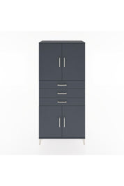 Hyperion Dolap 3 Raflı 3 Çekmeceli 4 Kapaklı 88x44x195 - S60M077V5B