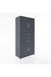 Hyperion Dolap 3 Raflı 3 Çekmeceli 4 Kapaklı 88x44x195 - S60M077V5B