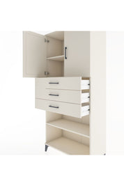 Hyperion Dolap 3 Raflı 3 Çekmeceli 2 Kapaklı 88x44x195 - S60M078V1B