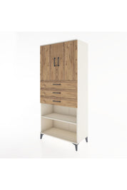 Hyperion Dolap 3 Raflı 3 Çekmeceli 2 Kapaklı 88x44x195 - S60M078V3B