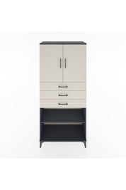Hyperion Dolap 3 Raflı 3 Çekmeceli 2 Kapaklı 88x44x195 - S60M078V4B