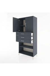 Hyperion Dolap 3 Raflı 3 Çekmeceli 2 Kapaklı 88x44x195 - S60M078V5B