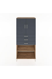 Hyperion Dolap 3 Raflı 3 Çekmeceli 2 Kapaklı 88x44x195 - S60M078V8B