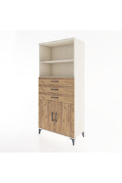 Hyperion Dolap 3 Raflı 3 Çekmeceli 2 Kapaklı 88x44x195 - S60M079V3B