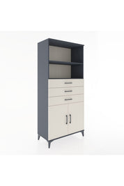 Hyperion Dolap 3 Raflı 3 Çekmeceli 2 Kapaklı 88x44x195 - S60M079V4B