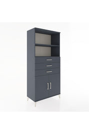 Hyperion Dolap 3 Raflı 3 Çekmeceli 2 Kapaklı 88x44x195 - S60M079V5B