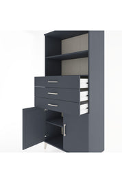 Hyperion Dolap 3 Raflı 3 Çekmeceli 2 Kapaklı 88x44x195 - S60M079V5B