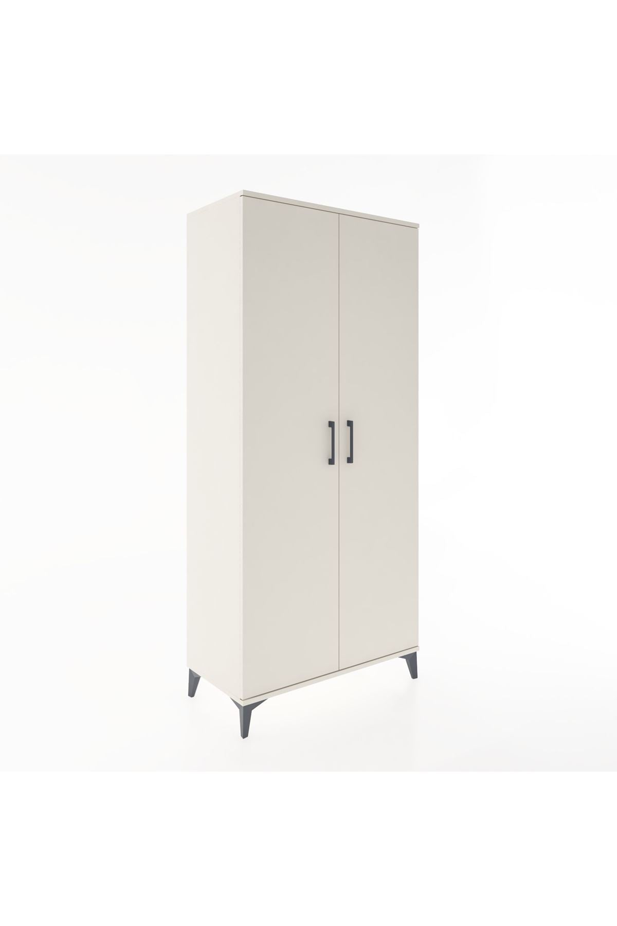Hyperion Dolap 3 Raflı 2 Kapaklı Tek Askılı 88x44x195 - S60M080V1B