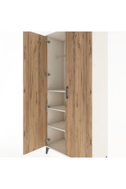 Hyperion Dolap 3 Raflı 2 Kapaklı Tek Askılı 88x44x195 - S60M080V3B