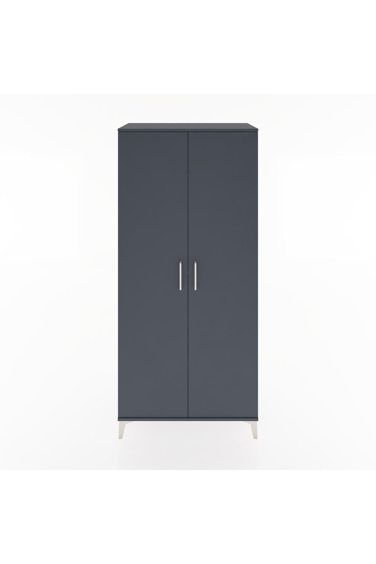 Hyperion Dolap 3 Raflı 2 Kapaklı Tek Askılı 88x44x195 - S60M080V5B