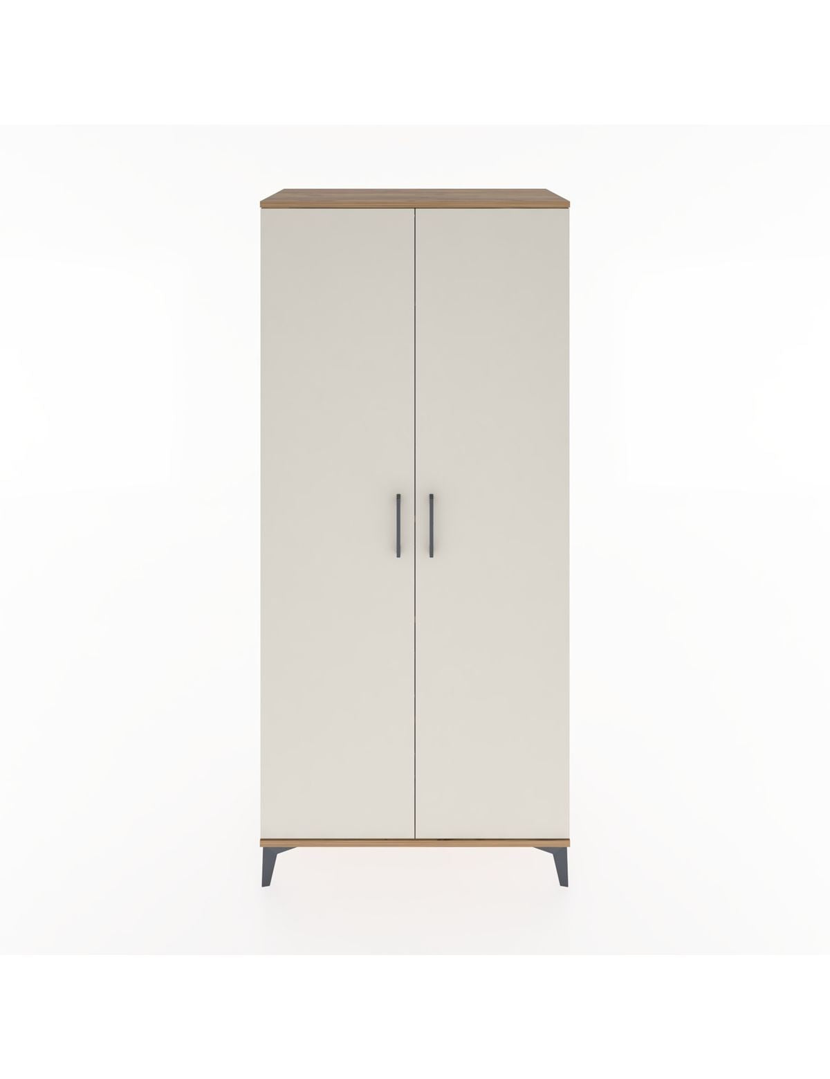 Hyperion Dolap 3 Raflı 2 Kapaklı Tek Askılı 88x44x195 - S60M080V7B