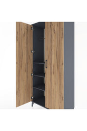 Hyperion Dolap 3 Raflı 2 Kapaklı Tek Askılı 88x44x195 - S60M080V6B