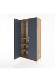Hyperion Dolap 3 Raflı 2 Kapaklı Tek Askılı 88x44x195 - S60M080V8B