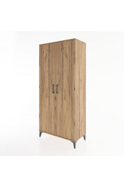 Hyperion Dolap 3 Raflı 2 Kapaklı Tek Askılı 88x44x195 - S60M080V9B