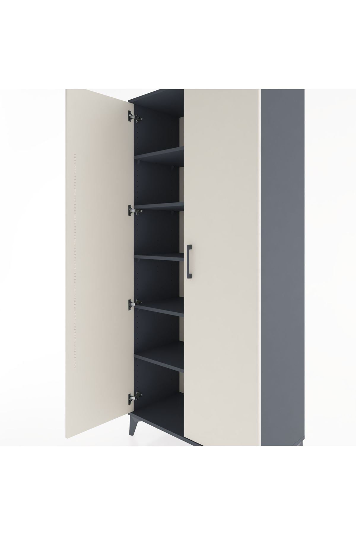 Hyperion Dolap 5 Raflı 2 Kapaklı 88x44x195 - S60M081V4B