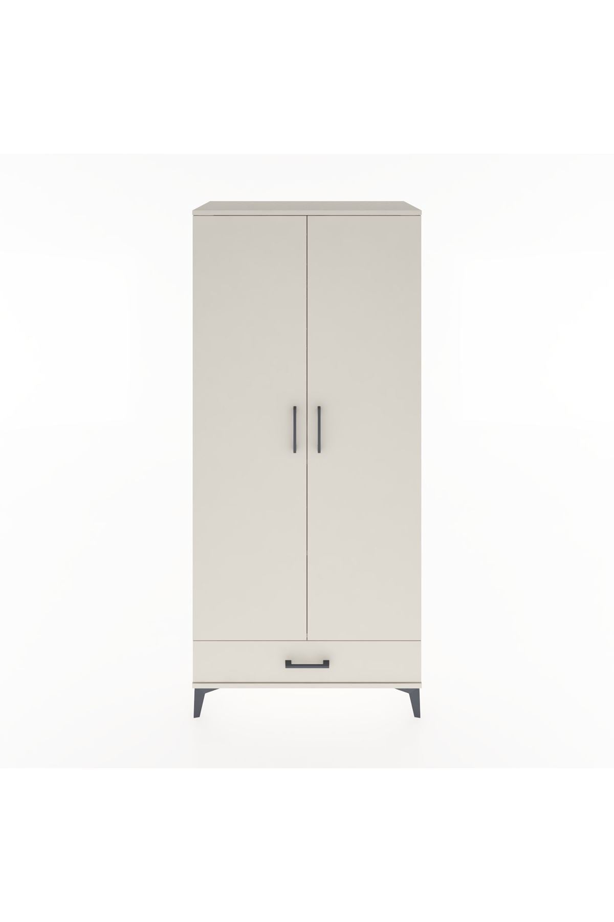 Hyperion Dolap 3 Raflı Tek Çekmeceli Tek Askılı 88x44x195 - S60M082V1B