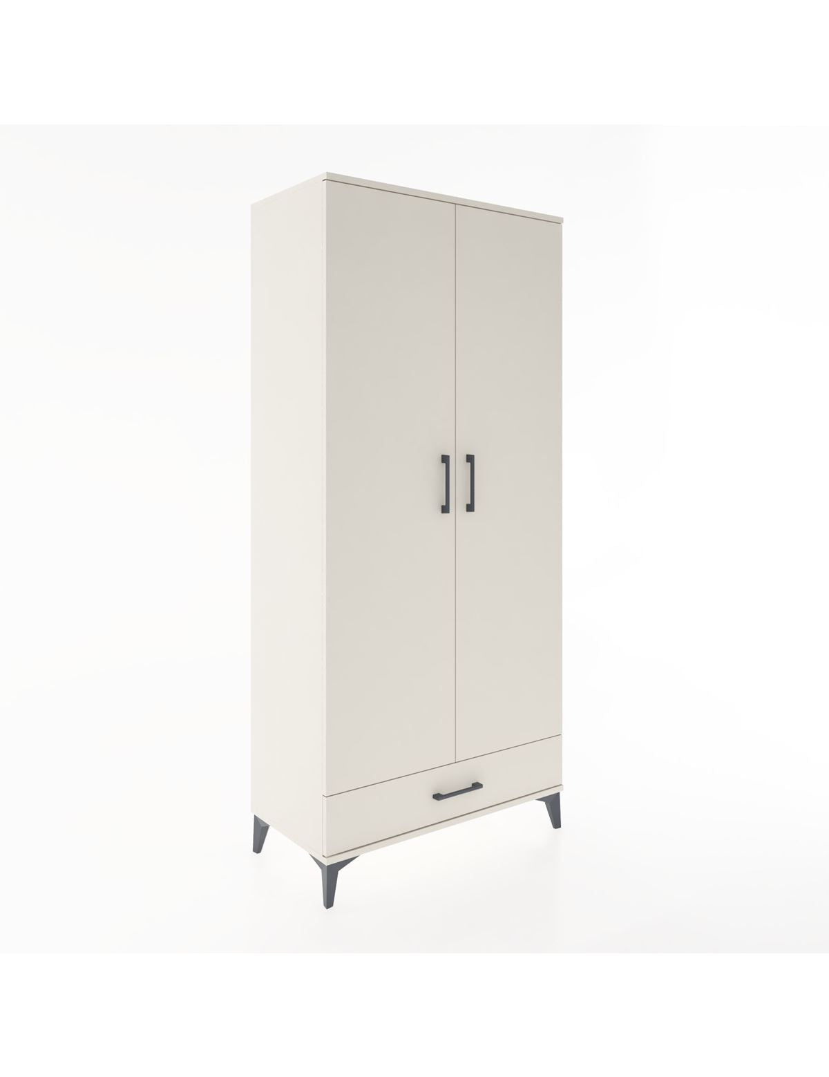 Hyperion Dolap 3 Raflı Tek Çekmeceli Tek Askılı 88x44x195 - S60M082V1B