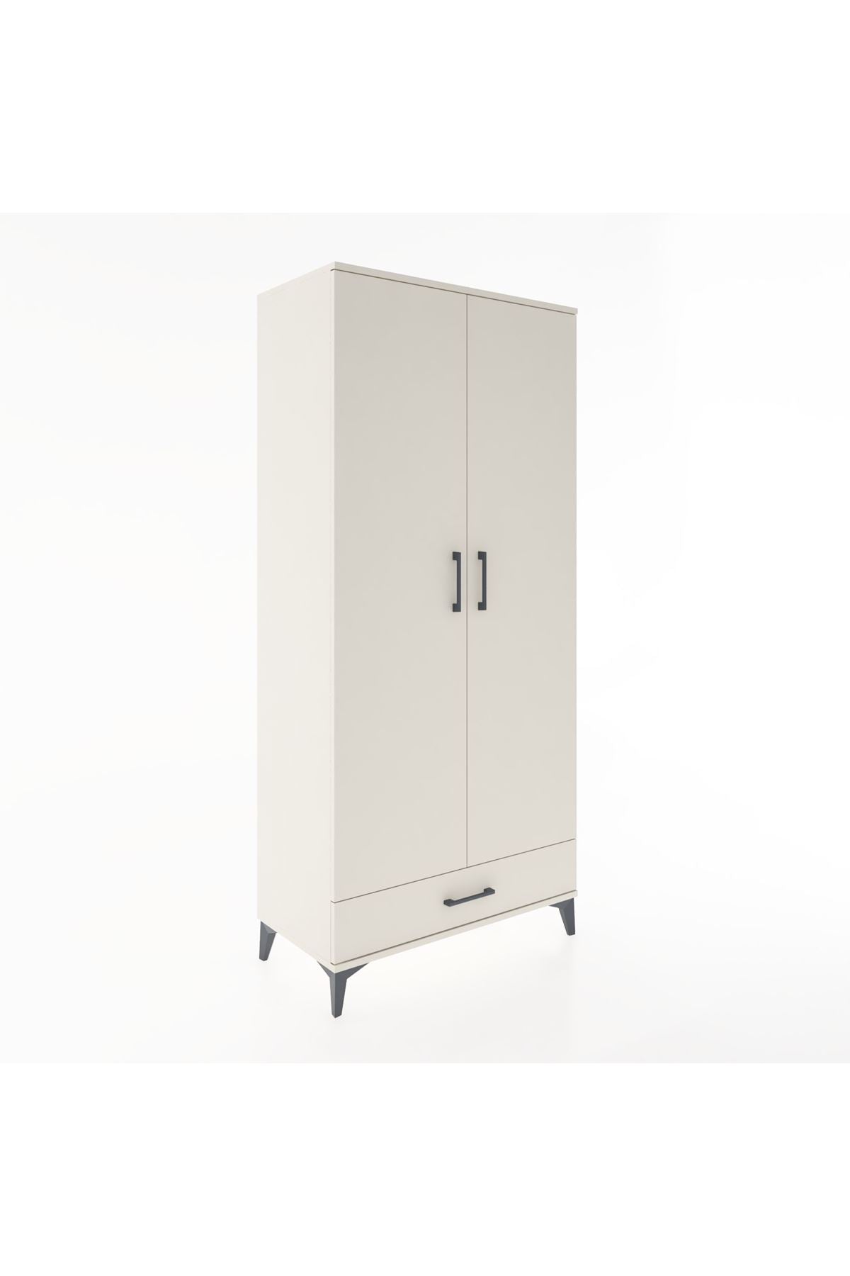 Hyperion Dolap 3 Raflı Tek Çekmeceli Tek Askılı 88x44x195 - S60M082V1B