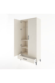 Hyperion Dolap 3 Raflı Tek Çekmeceli Tek Askılı 88x44x195 - S60M082V1B