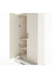 Hyperion Dolap 3 Raflı Tek Çekmeceli Tek Askılı 88x44x195 - S60M082V1B