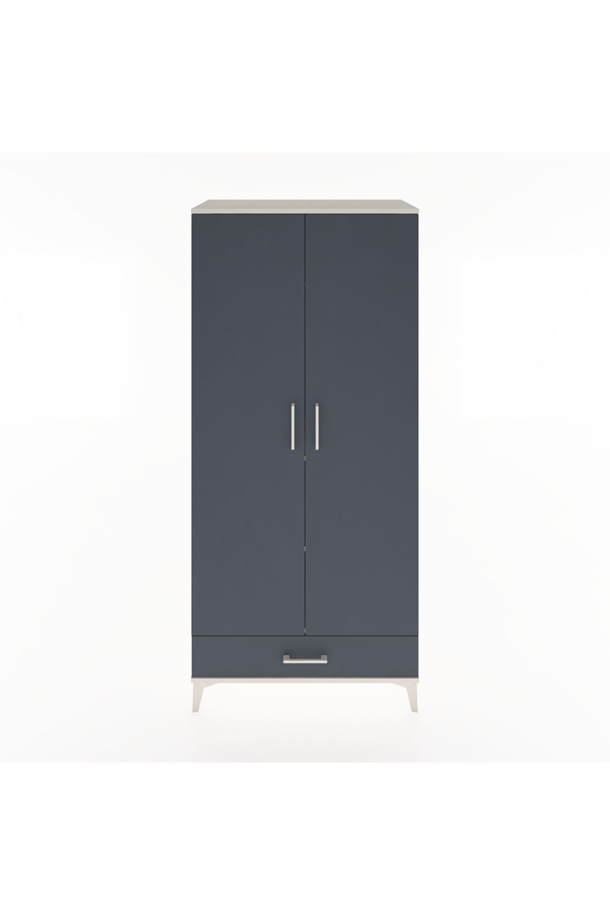 Hyperion Dolap 3 Raflı Tek Çekmeceli Tek Askılı 88x44x195 - S60M082V2B