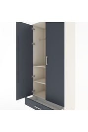 Hyperion Dolap 3 Raflı Tek Çekmeceli Tek Askılı 88x44x195 - S60M082V2B