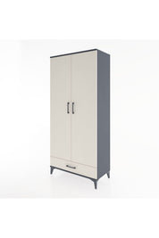 Hyperion Dolap 3 Raflı Tek Çekmeceli Tek Askılı 88x44x195 - S60M082V4B
