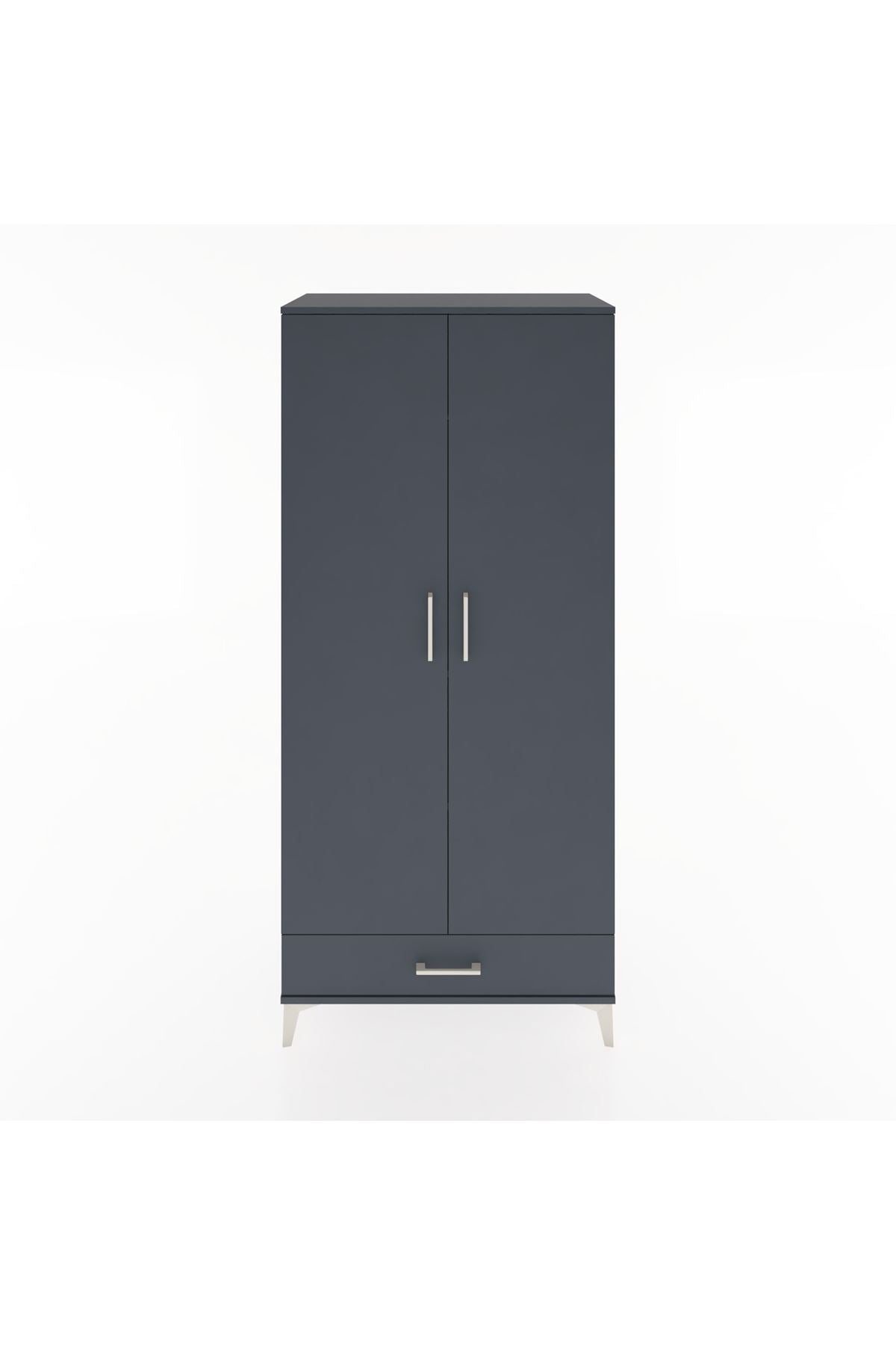 Hyperion Dolap 3 Raflı Tek Çekmeceli Tek Askılı 88x44x195 - S60M082V5B