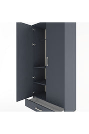 Hyperion Dolap 3 Raflı Tek Çekmeceli Tek Askılı 88x44x195 - S60M082V5B