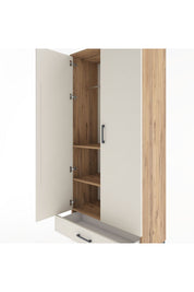 Hyperion Dolap 3 Raflı Tek Çekmeceli Tek Askılı 88x44x195 - S60M082V7B