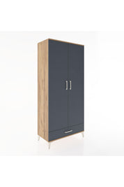Hyperion Dolap 3 Raflı Tek Çekmeceli Tek Askılı 88x44x195 - S60M082V8B