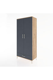 Hyperion Dolap 3 Raflı Tek Çekmeceli Tek Askılı 88x44x195 - S60M082V8B
