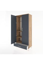 Hyperion Dolap 3 Raflı Tek Çekmeceli Tek Askılı 88x44x195 - S60M082V8B
