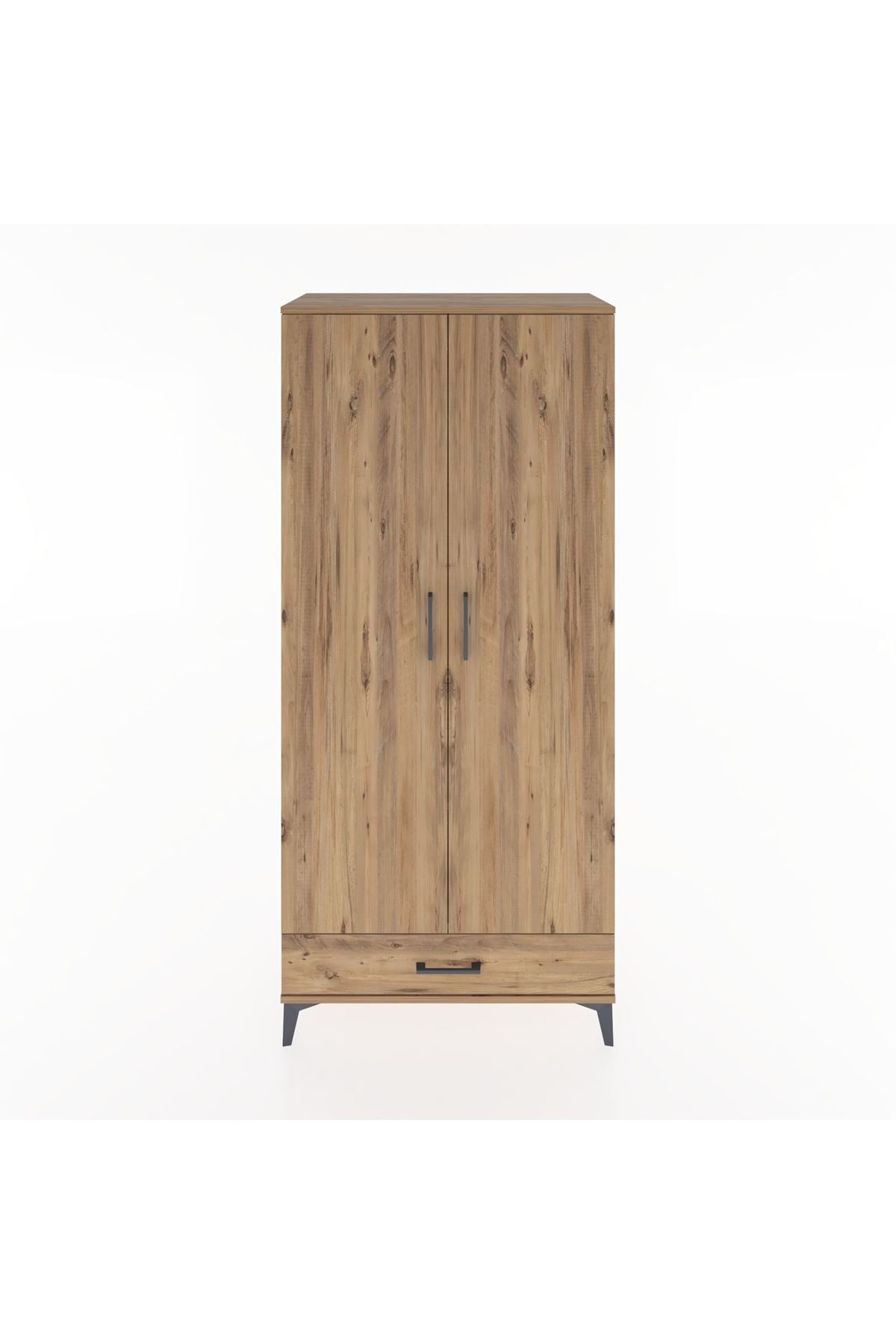 Hyperion Dolap 3 Raflı Tek Çekmeceli Tek Askılı 88x44x195 - S60M082V9B