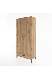 Hyperion Dolap 3 Raflı Tek Çekmeceli Tek Askılı 88x44x195 - S60M082V9B