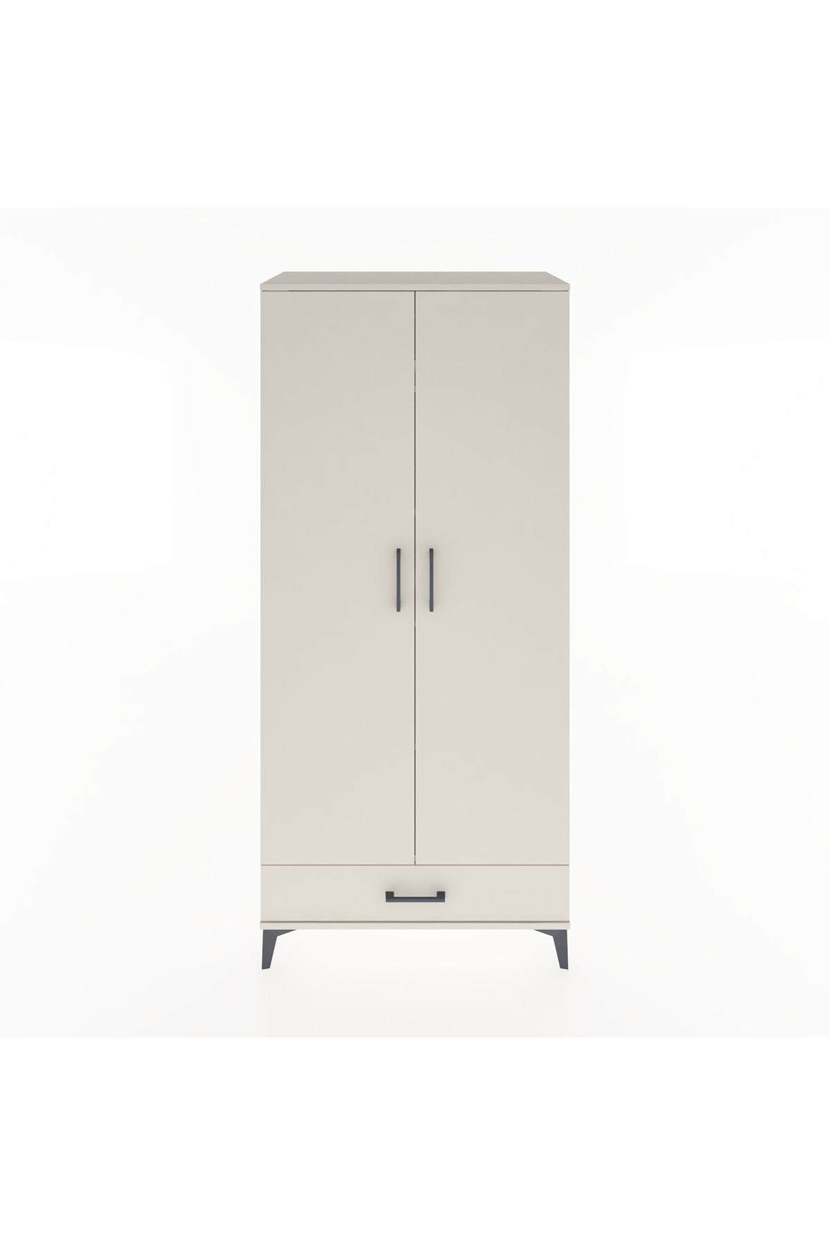 Hyperion Dolap 5 Raflı Tek Çekmeceli 2 Kapaklı 88x44x195 - S60M083V1B