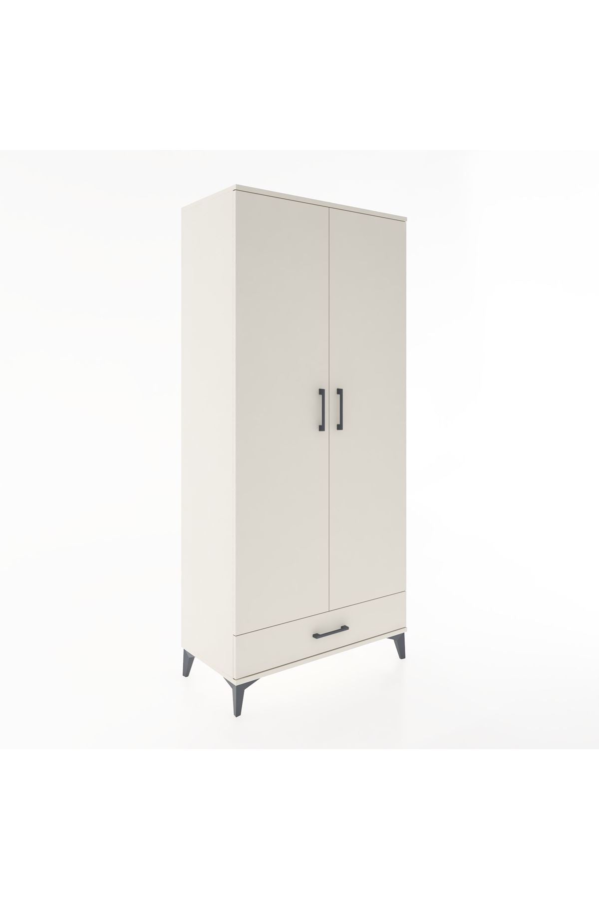 Hyperion Dolap 5 Raflı Tek Çekmeceli 2 Kapaklı 88x44x195 - S60M083V1B